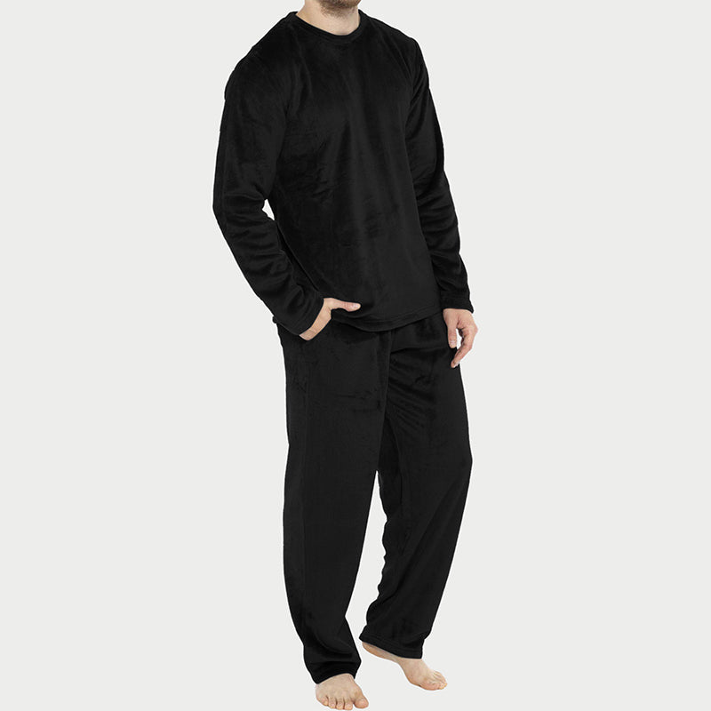 Bequemes Thermisches Samt-Pyjama-Set für Herren