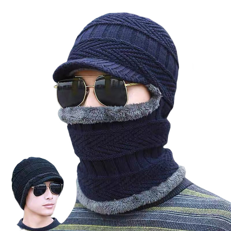 3-in-1 Winter Balaklava Thermische Kapuze mit Schirm