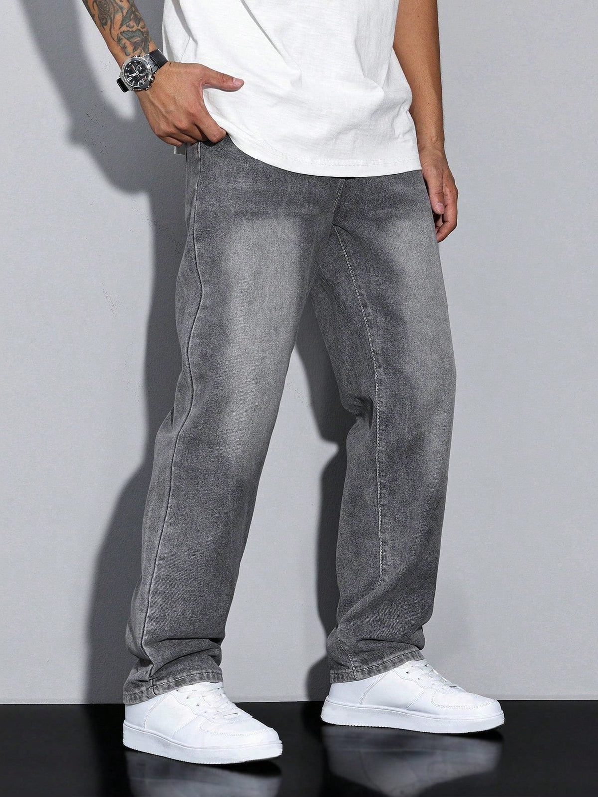 Herren Jeans Gerades Bein – Straight Fit Denim Hose
