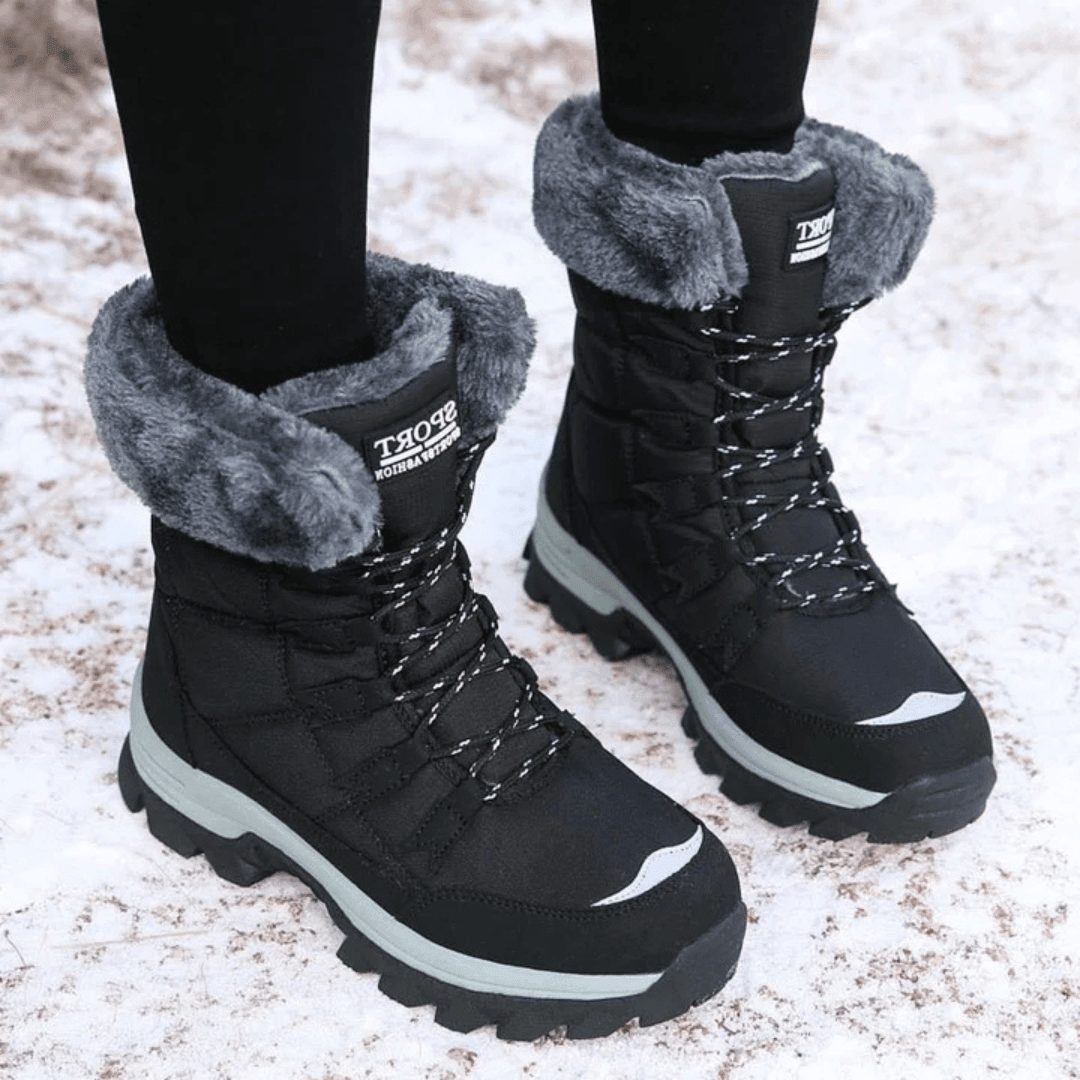 Valdris Wasserdichte Damen-Winterstiefel mit Kunstfell