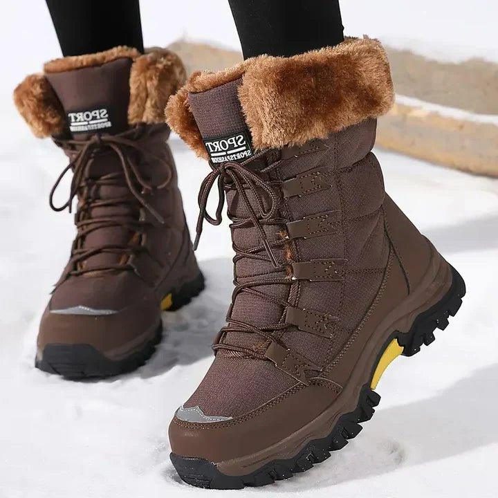 Valdris Wasserdichte Damen-Winterstiefel mit Kunstfell