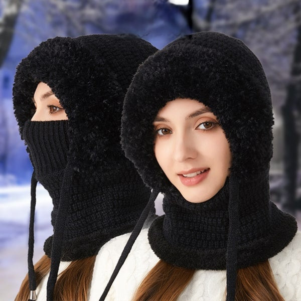 4-in-1 vollbedeckende Winter-Beaniemütze