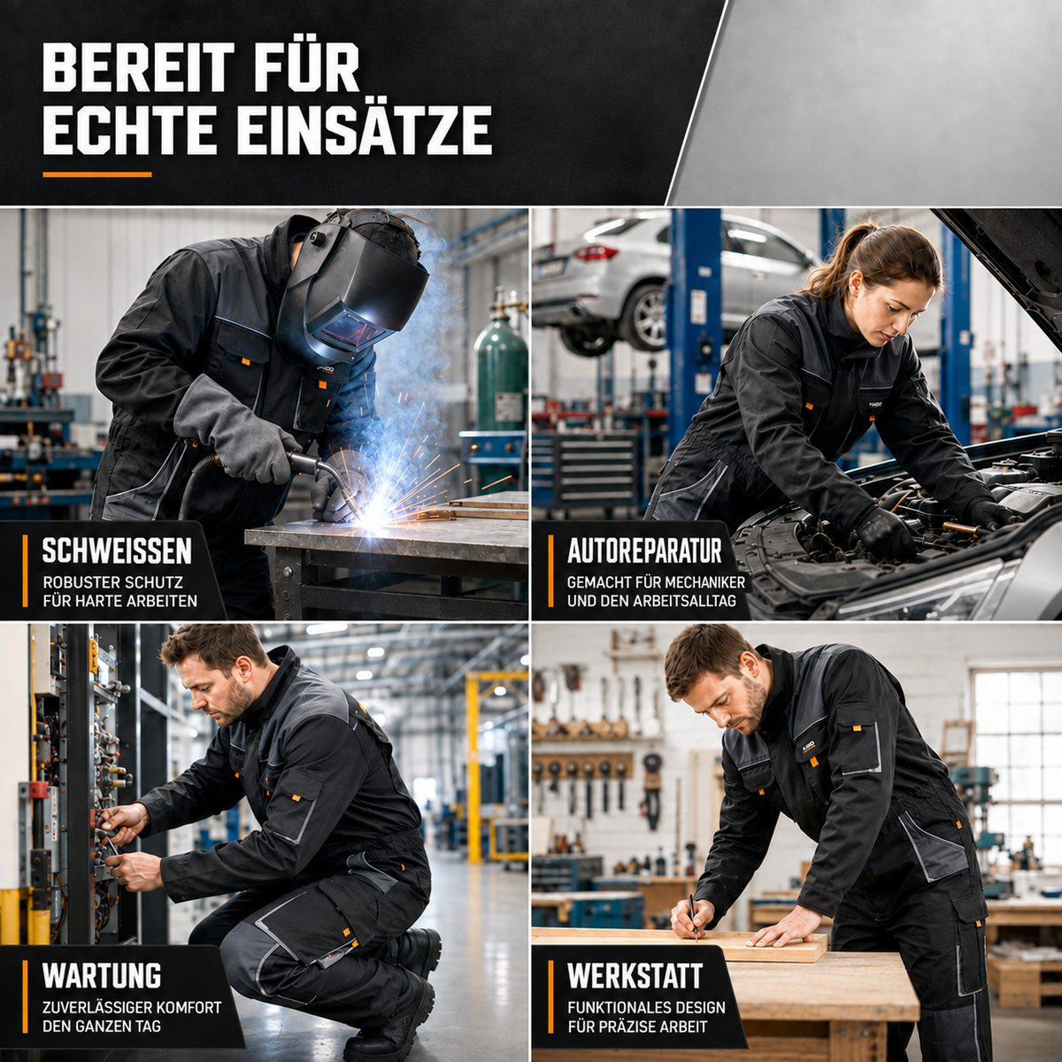 Camp Basel | Gruvtek Multi-Pocket-Latzhosen-Arbeitsanzug