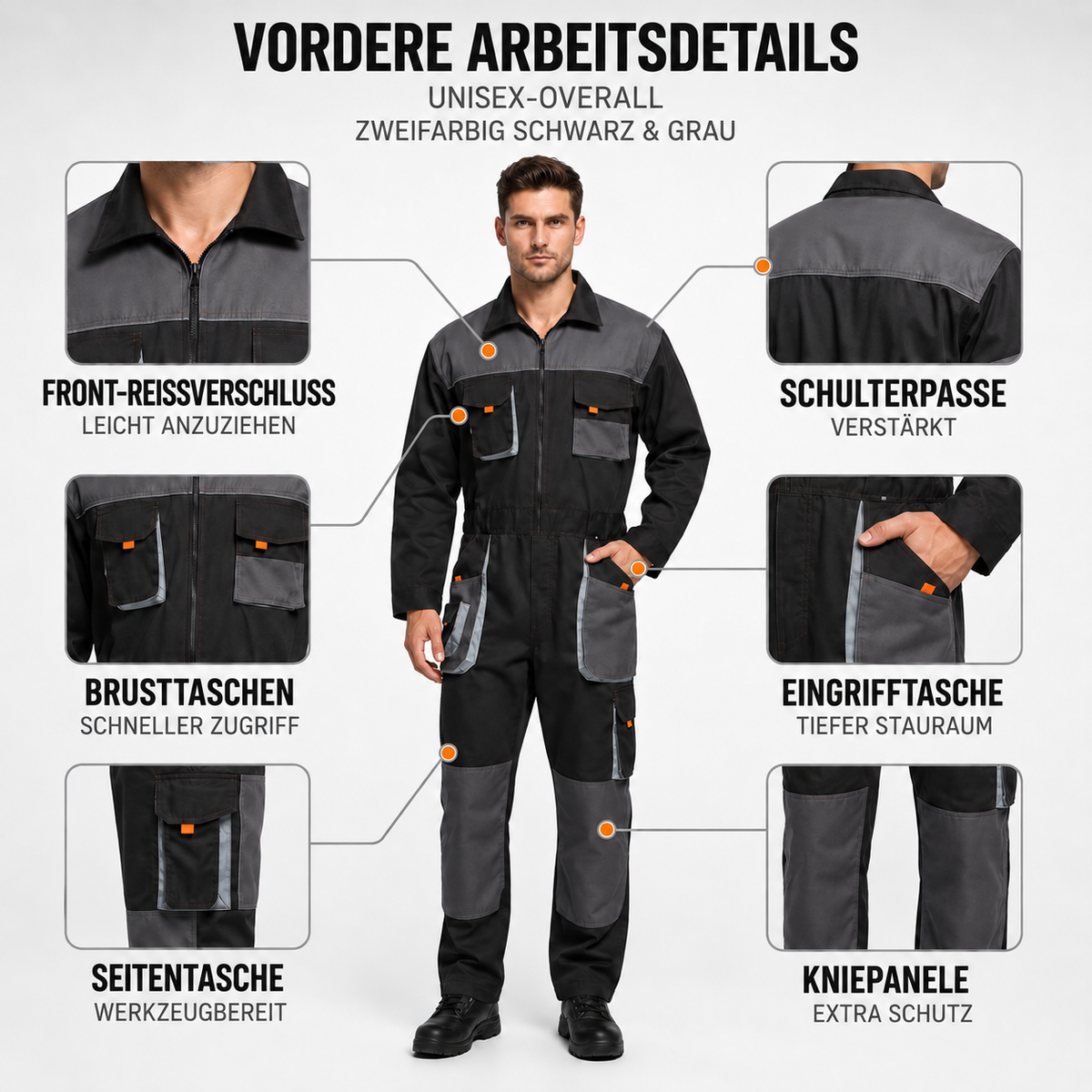 Camp Basel | Gruvtek Multi-Pocket-Latzhosen-Arbeitsanzug